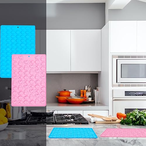 Miniatura 4 de Paquete de 2 moldes de silicona para chocolate, mini conejito de Pascuahuevos de Pascua para dulces, gelatina, galletas, decoración de pasteles