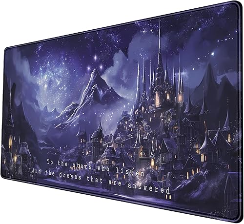 Miniatura 13 de Alfombrilla de escritorio con diseño de cuadros boho beige y rosa XXL, alfombrilla de mouse de estilo retro en tonos pastel con bordes cosidos, A6