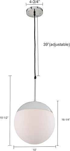 Miniatura 7 de Lámpara de techo de cristal con forma de globo, 60.00watts, 120.00 volts