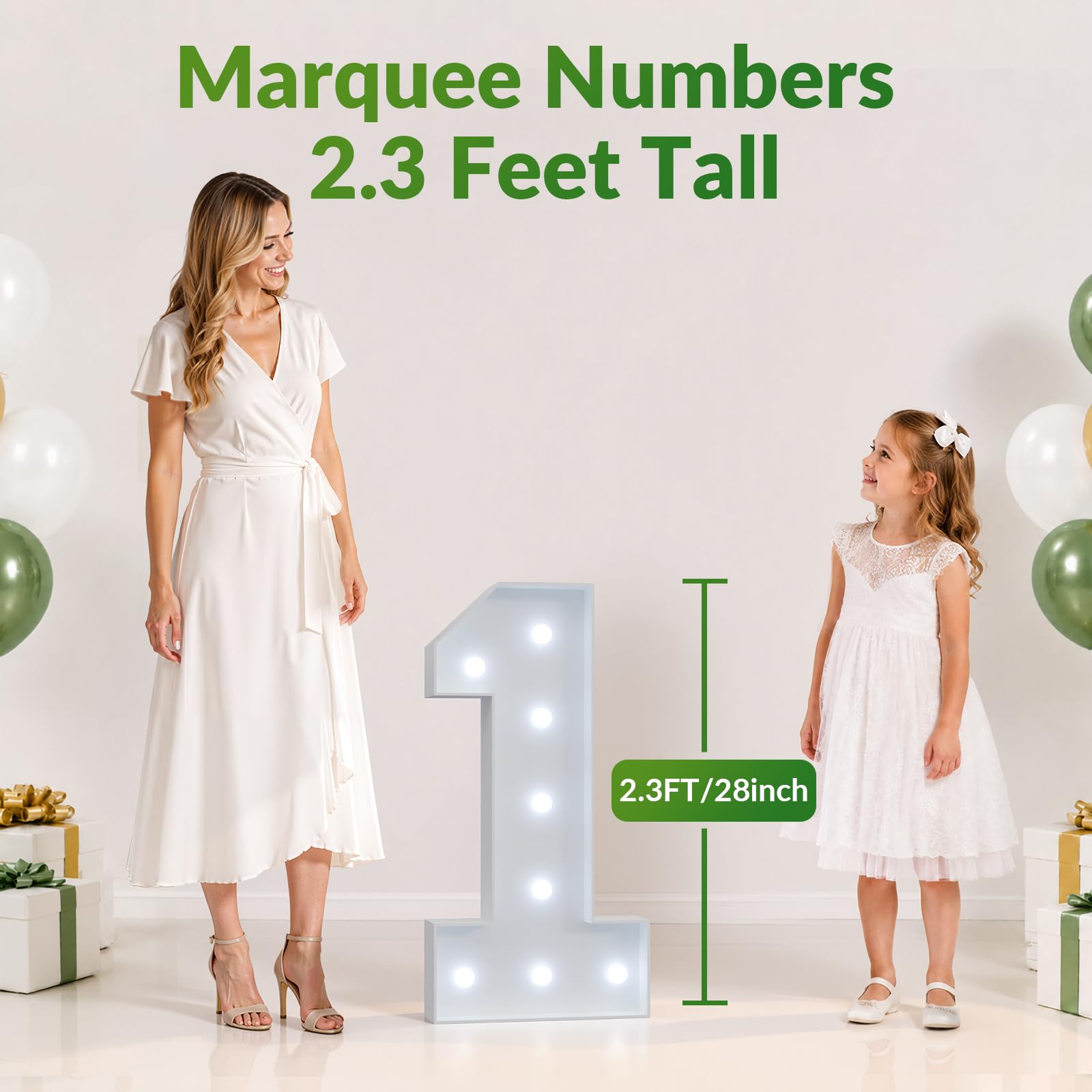 JoyMuse Números de marquesina 90 de 2.3 pies, números grandes 90 iluminados para decoraciones de cumpleaños 90, luz blanca fría, letrero de cumpleaños 90 para decoración de fiesta de aniversario