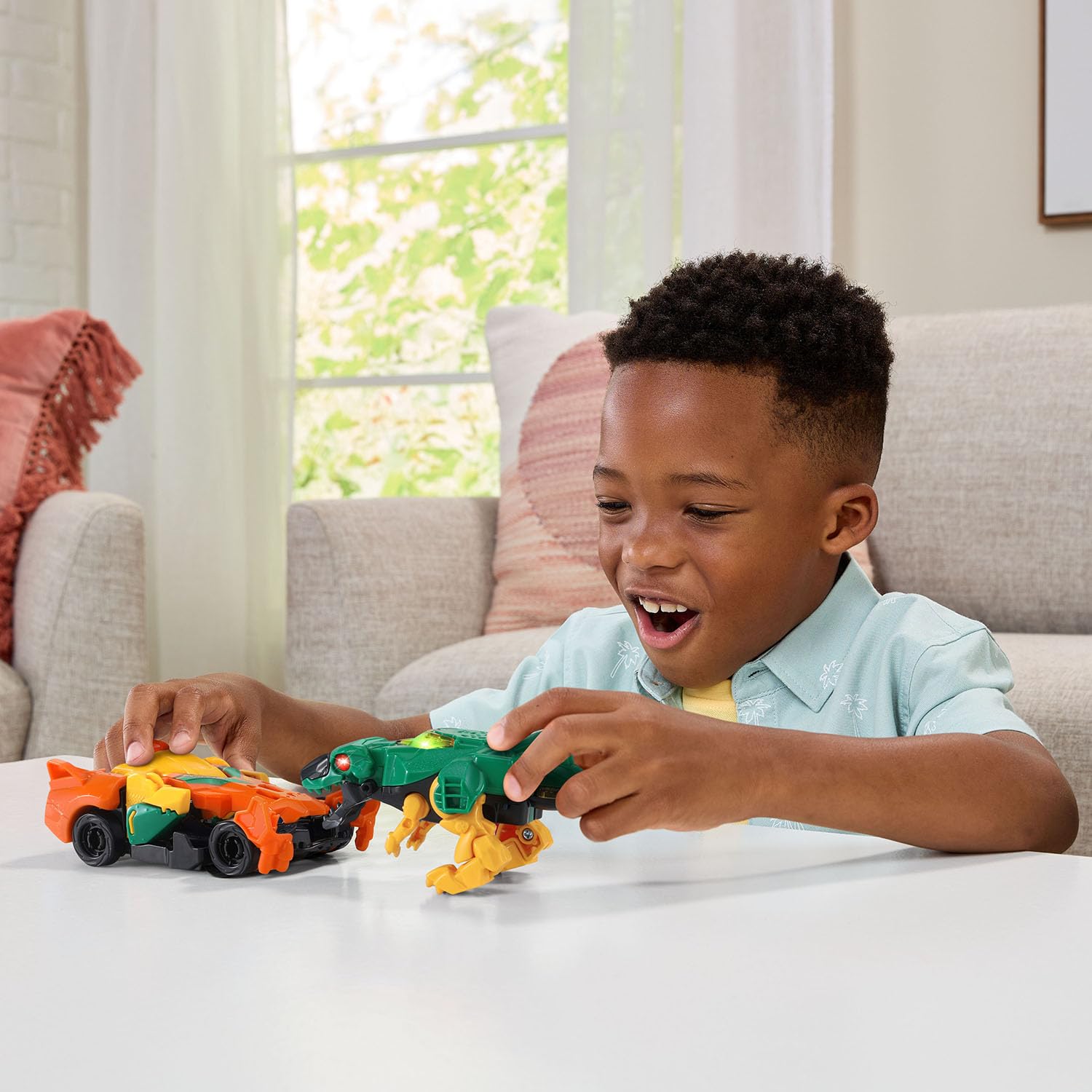 VTech Switch and Go Boost Turbo El Dinosaurio Transformador T-Rex
