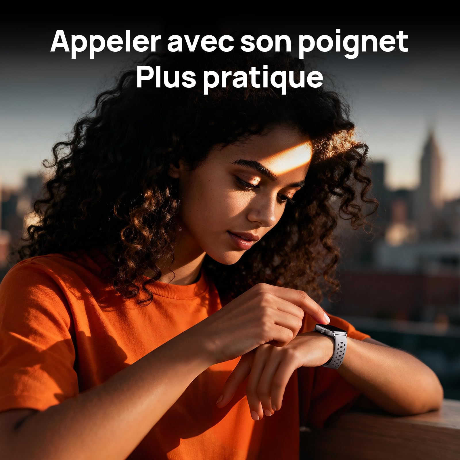 Mibro Fit Montre Connectée Homme Femme 1,75" AMOLED, Assistant Vocal | 150+ Sports (Padel, GPS Course), 8 Jours Autonomie, Étanche 5ATM, Suivi Sommeil & Fitness, Santé pour Android iOS(Argenté)