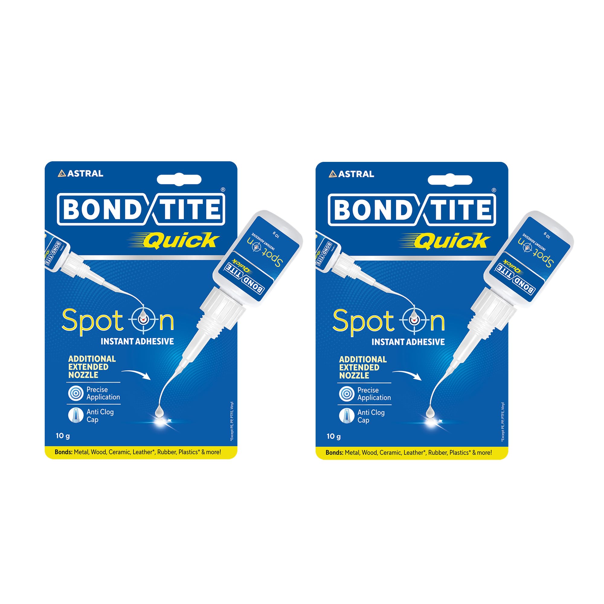 Bondtite Quick Spot -On | All Purpose Instant Adhesive I Precise Application I Hard to Reach places| Extended Nozzle for easy application I 10 gm, Pack of 2-picture-32