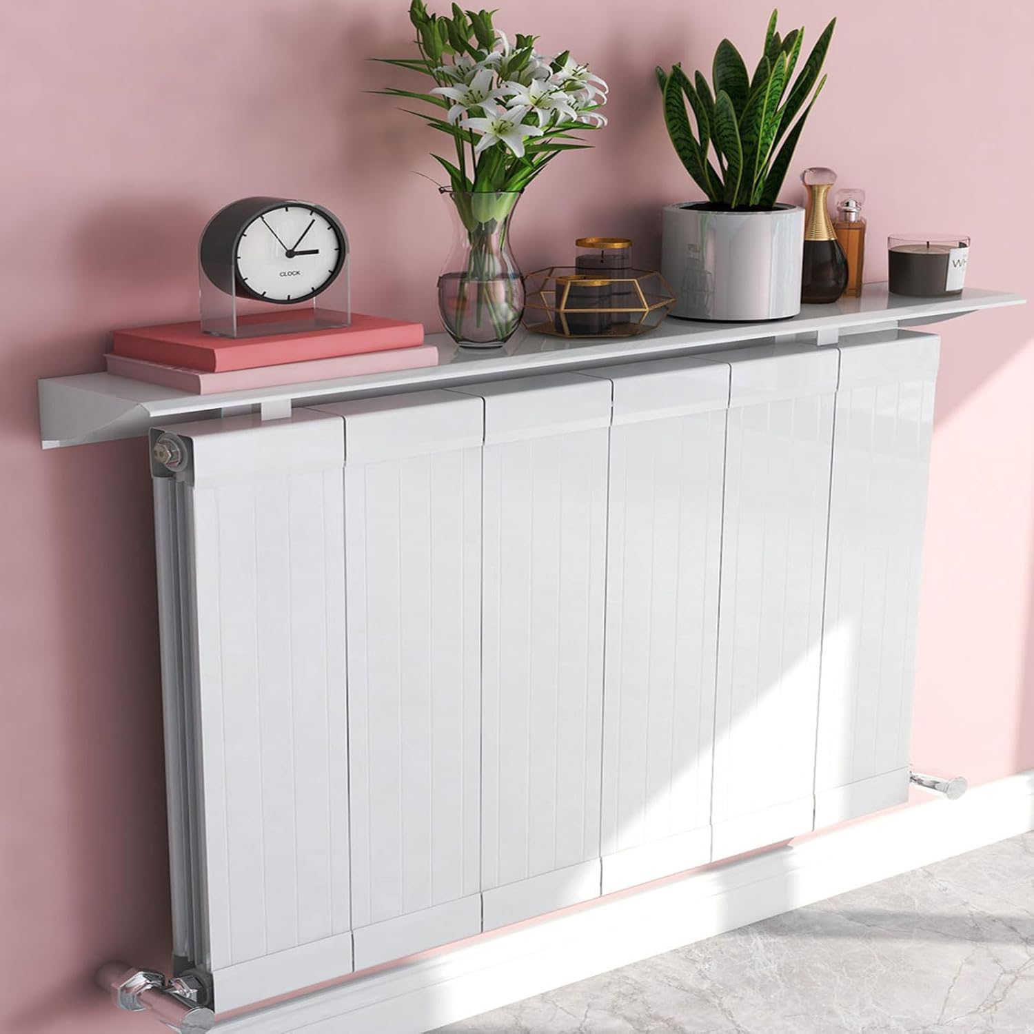 AHDFY Radiator Cover,Radiator Shelf White,Heating HideOut