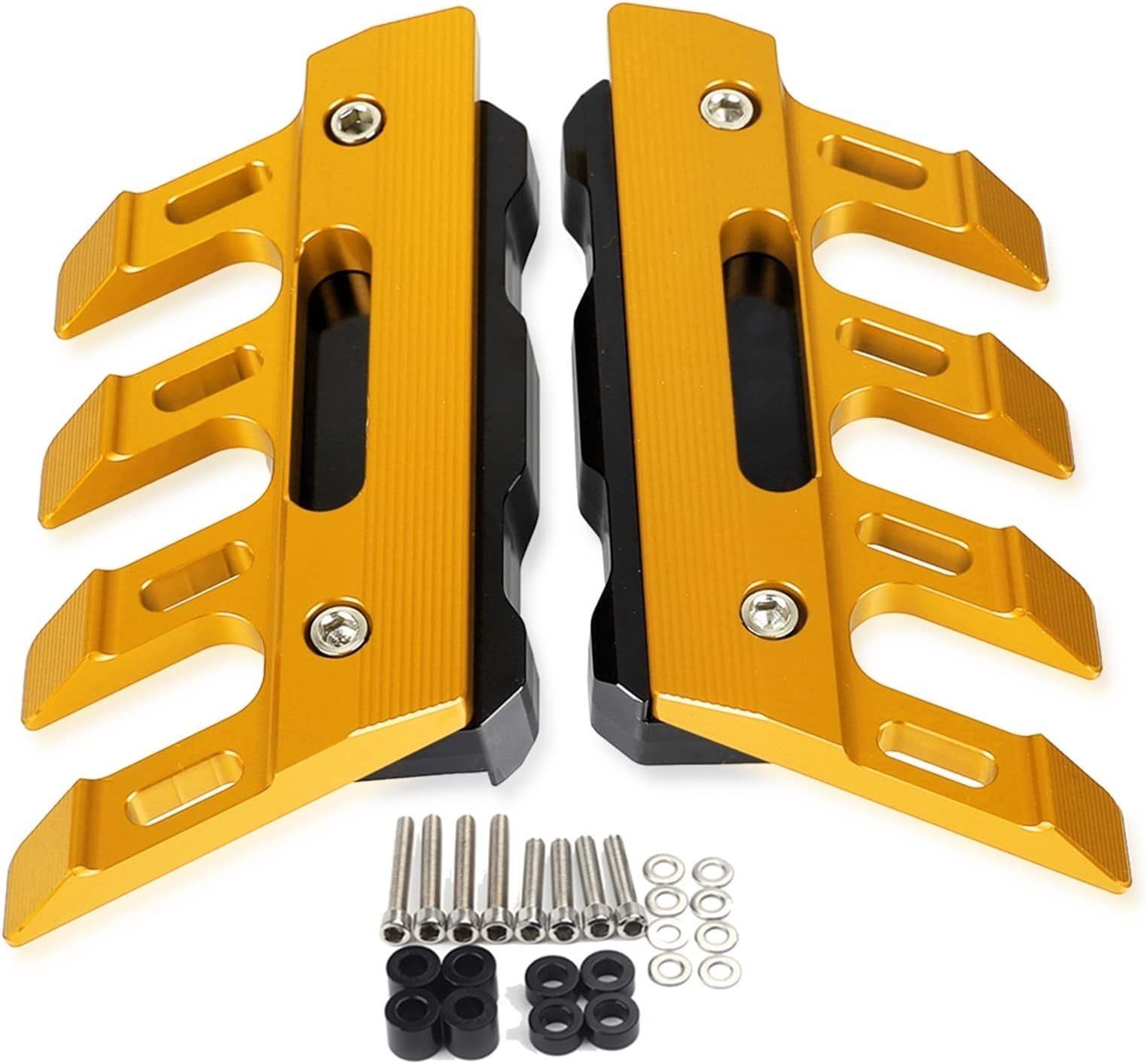 TCHAU Front Fork Guards Motorcycle Front Fender Protector Guard Mudguard Sliders Lower Fork Protection for Kawasaki Ninja Z1000 Z800 Z250 ZX10R ZX6R (Color : Gold)