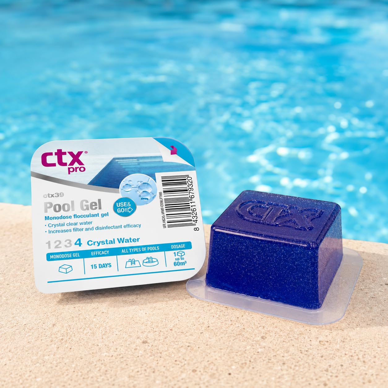 CTX-39 Flocculante in gel per piscine monodose, purificatore