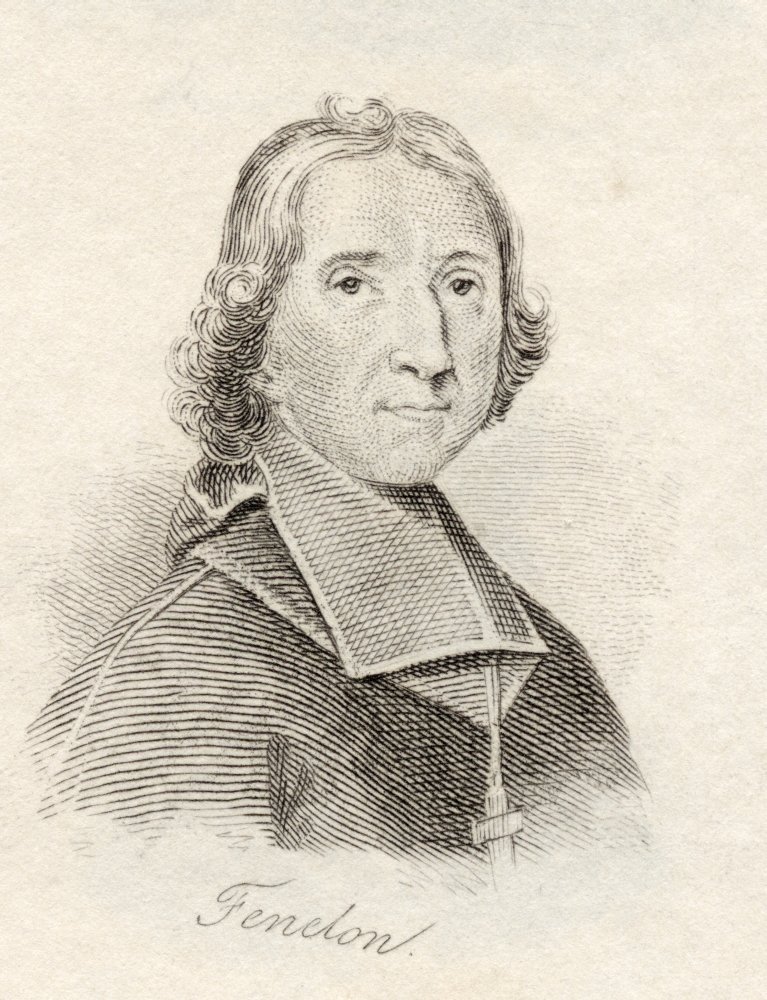 Fenelon Fran ois De Salignac De La Mothe 1651-1715 French Writer And Ecclesiastic From The Book Crabbs Historical Dictionary Published 1825 Poster Print (12 x 16)
