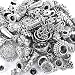 Incredible art 100-Piece Bali Style Jewelry Making Metal Bead Caps Deluxe New Mix, Silver