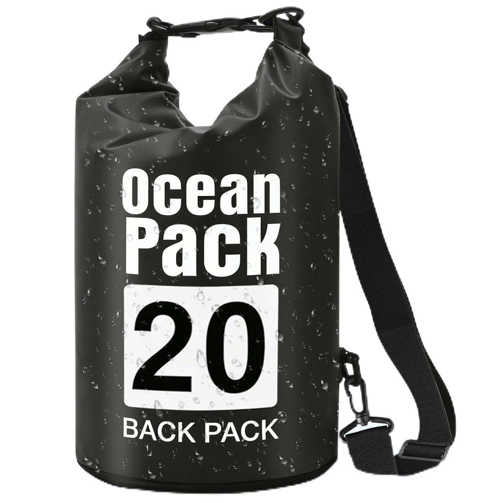 XUNIVERS 20L Impermeabile Borsa Secca/Borsa Impermeabile,Zaino Impermeabile per Outdoor,con Cinghia Lunga Regolabile per Kayak in Barca Escursione in canoa/pesca/Rafting/Nuoto/Snowboard