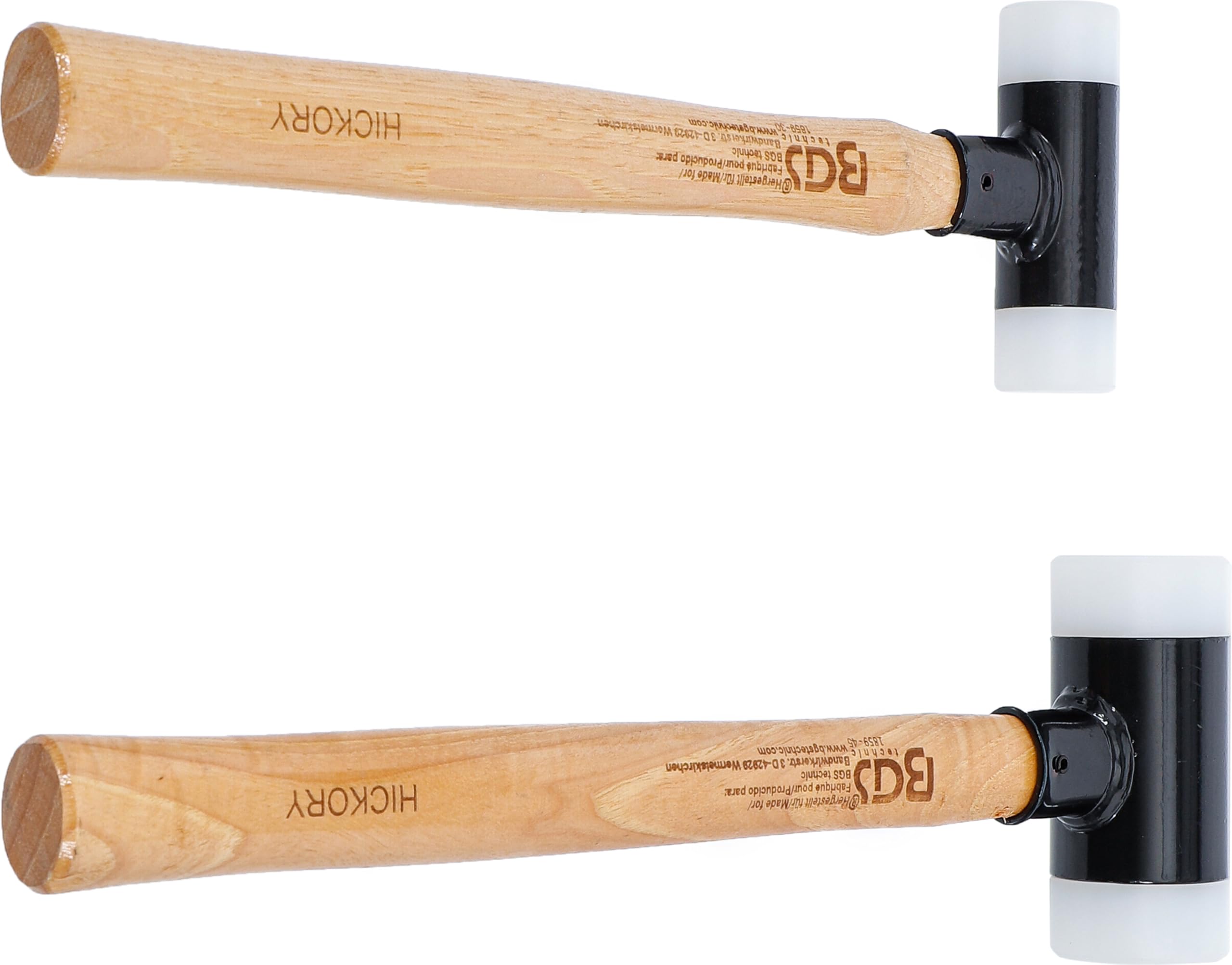 BGS 1859 | Serie di mazzuole | manico Hickory | antirimbalzo | Ø 30 / 45 mm | 300 / 550 g | 2 pz.