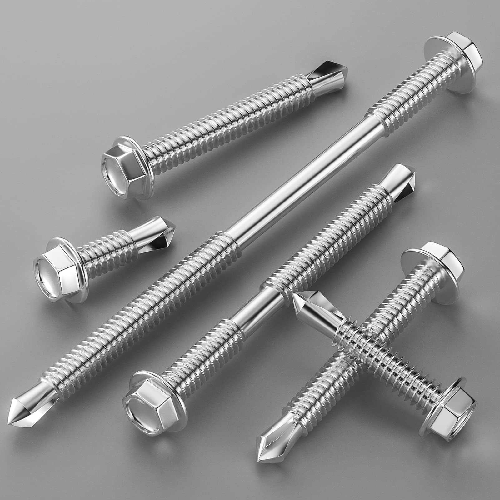 Wensilon Stainless Steel Self-Drilling Screws - 250 PCS -5