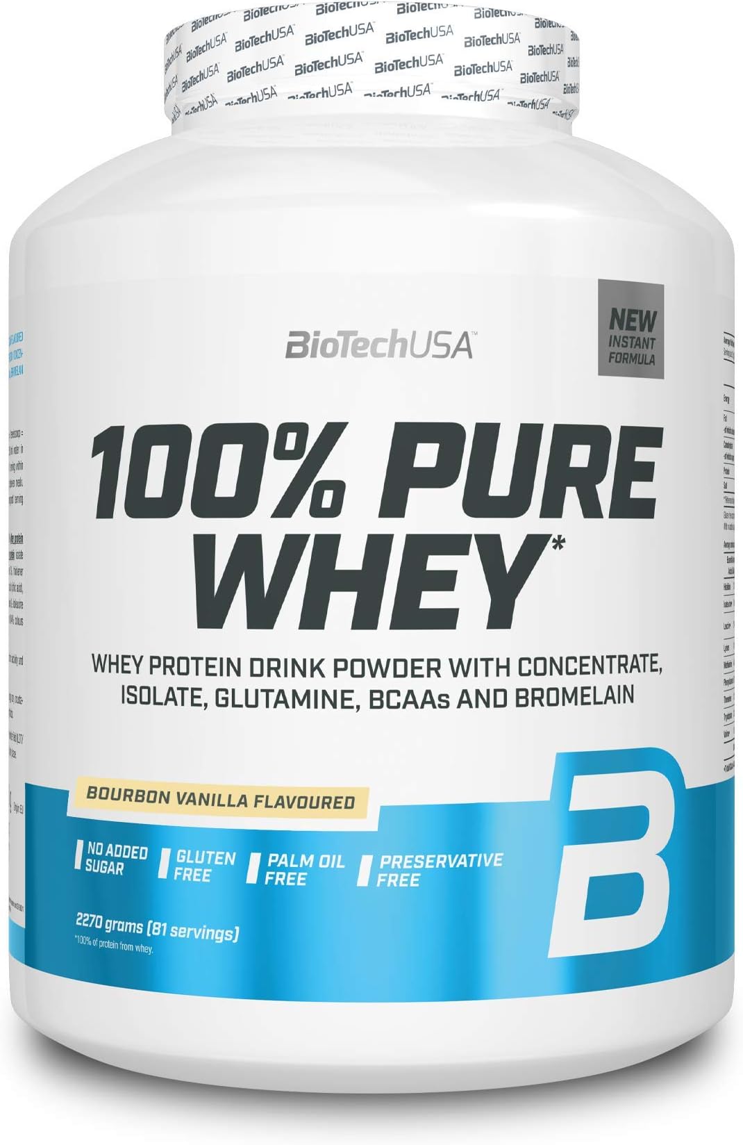 Biotech USA - Pure Whey Protein (Bourbon Vanilla) 2270 gms