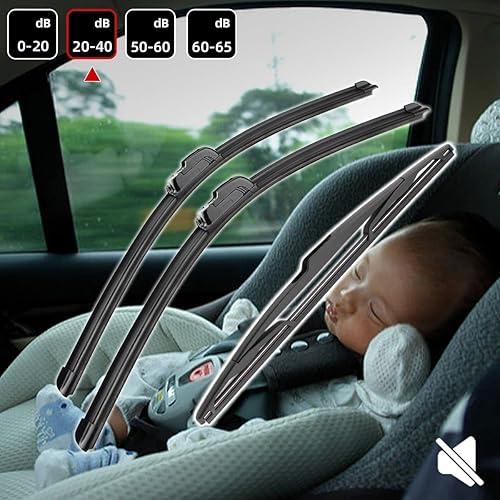 Miniatura 5 de 3 limpiaparabrisas de 20 pulgadas, 20 pulgadas, 14 pulgadas, repuesto para DaciaRenault Duster MK1 2014-2017, limpiaparabrisas de equipo original,