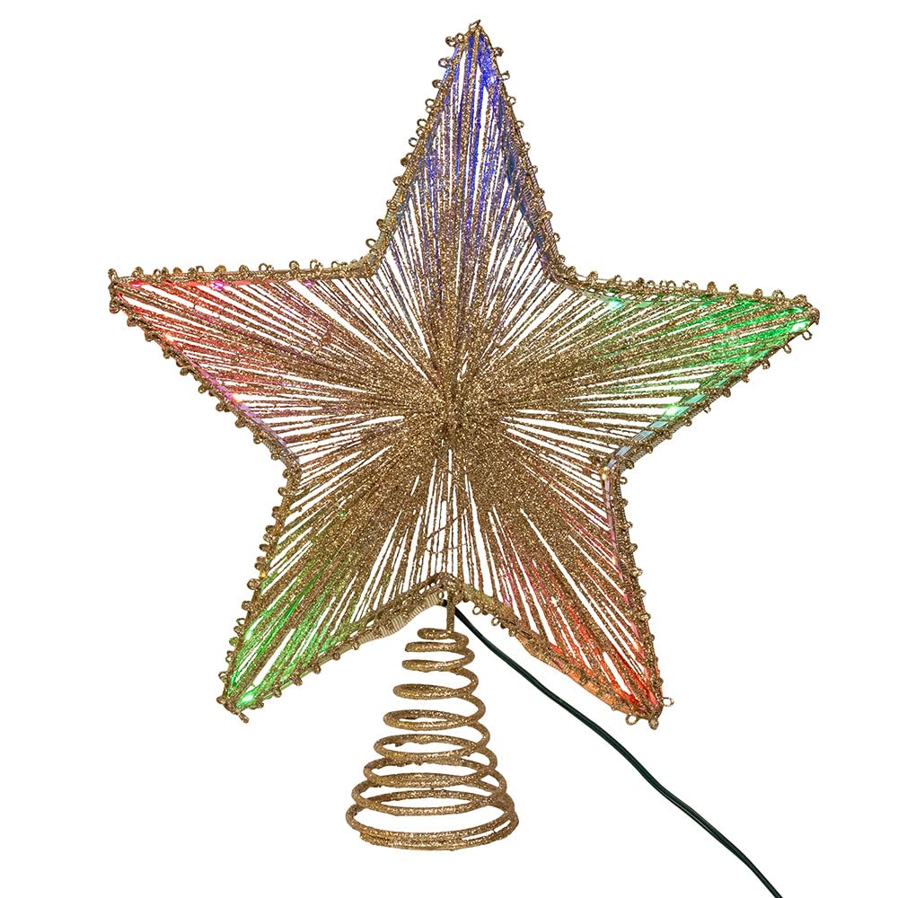 Étoile à 27 lumières LED Multicolore Kurt Adler 29,2 cm pour sapin