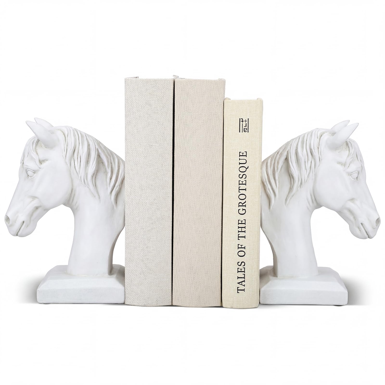 Amazon.com: Tosstuki Set of 2 Horse Head Bookends Antique Heavy