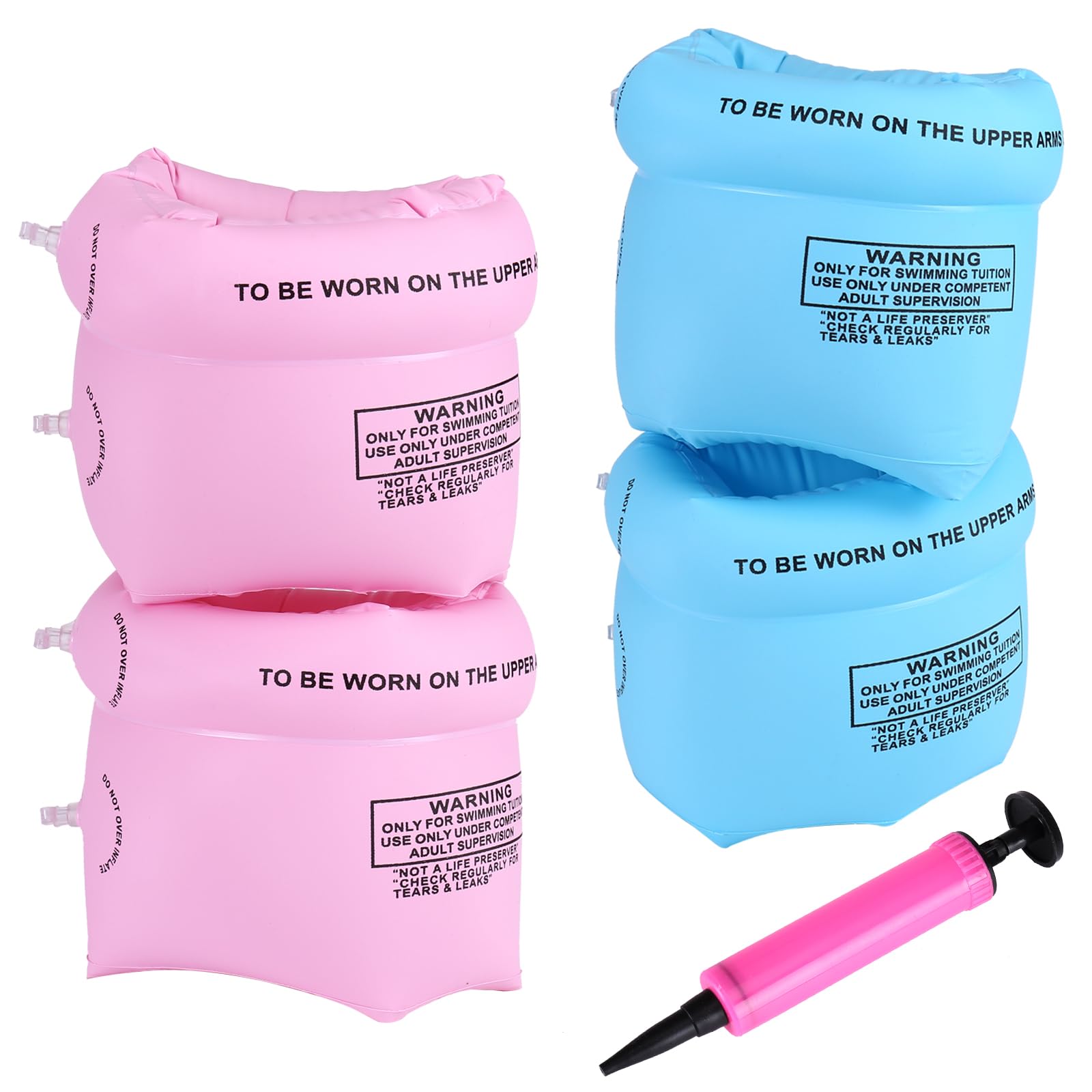 Arm Floaties Inflatable Swim Arm Bands Floater Sleeves Swimming Rings.(2-4-6-8 Pcs)