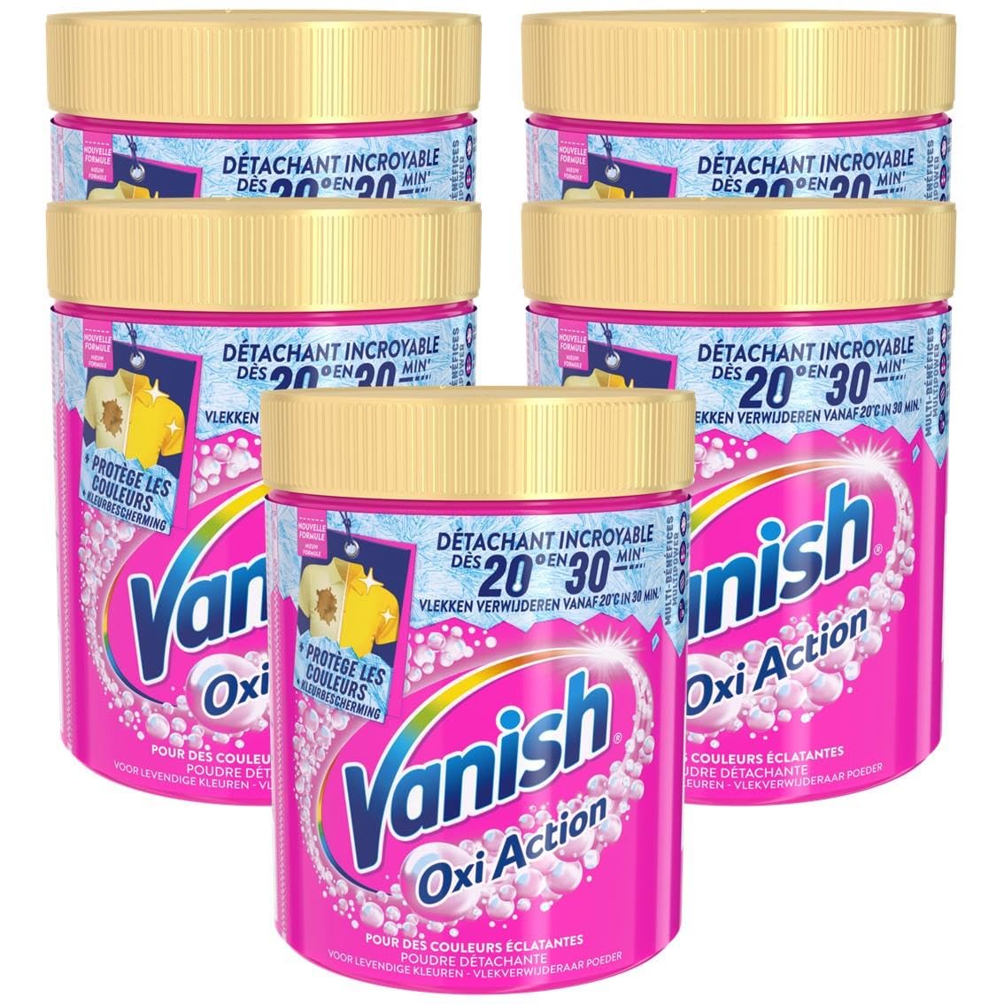 Vanish Oxi Action - Smacchiatore efficace a partire da 20 °C, 5 dosi da 940 g