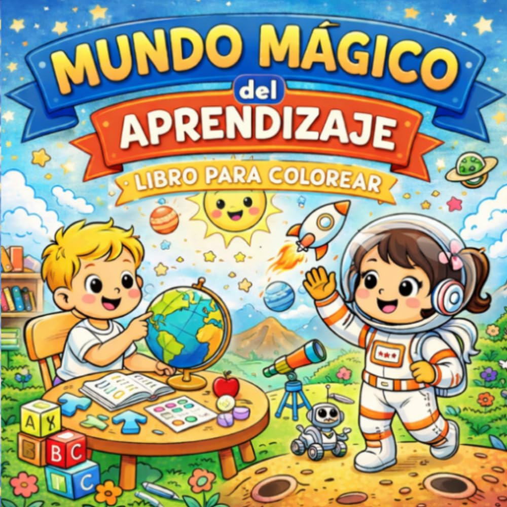El mundo mágico del aprendizaje: Aprende coloreando con dibujos educativos y creativos