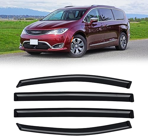 Miniatura 23 de Visera de ventana para Jeep Cherokee 1984-2001 (Excluye Modelo Limited), Protectores Guards Shields de lluvia de canal exterior, Deflector