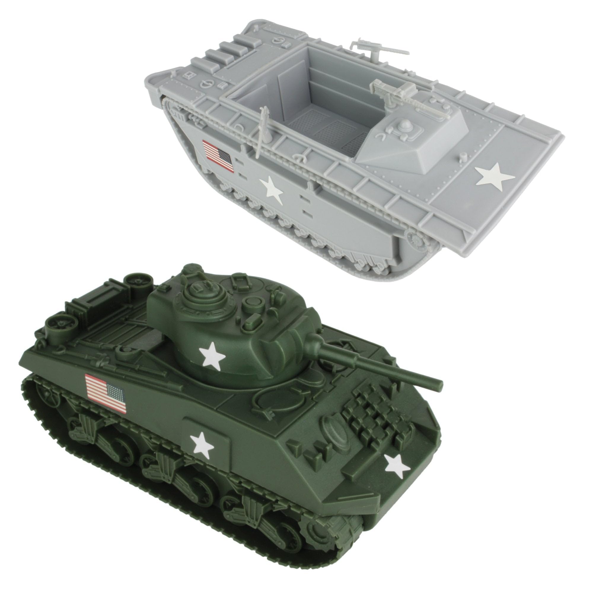 BMC WW2 Iwo Jima Plastic Army Men - Island, Tanks & Soldiers 72pc