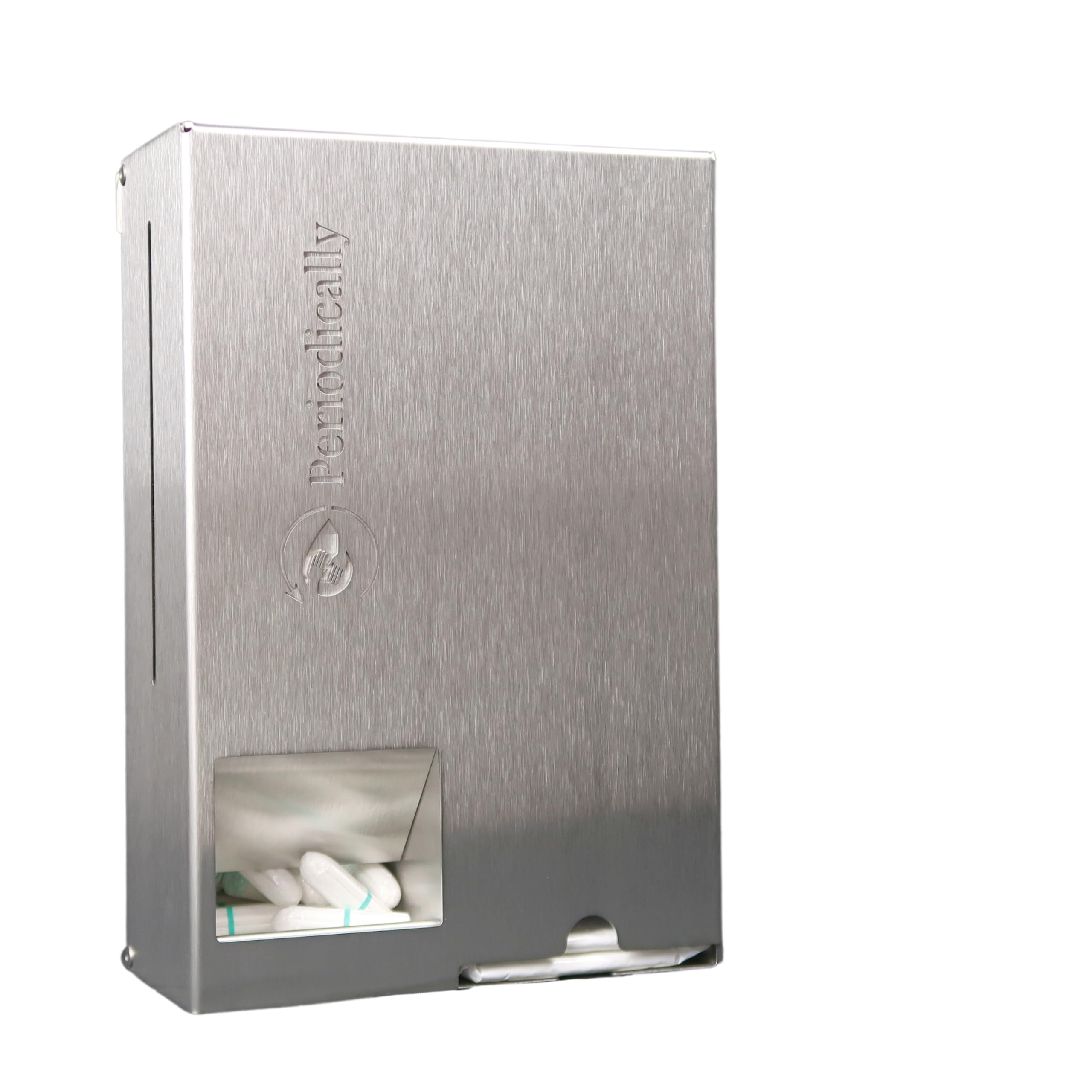 Periodically Dispensador de tampones y compresas, acero inoxidable (sin revestimiento)