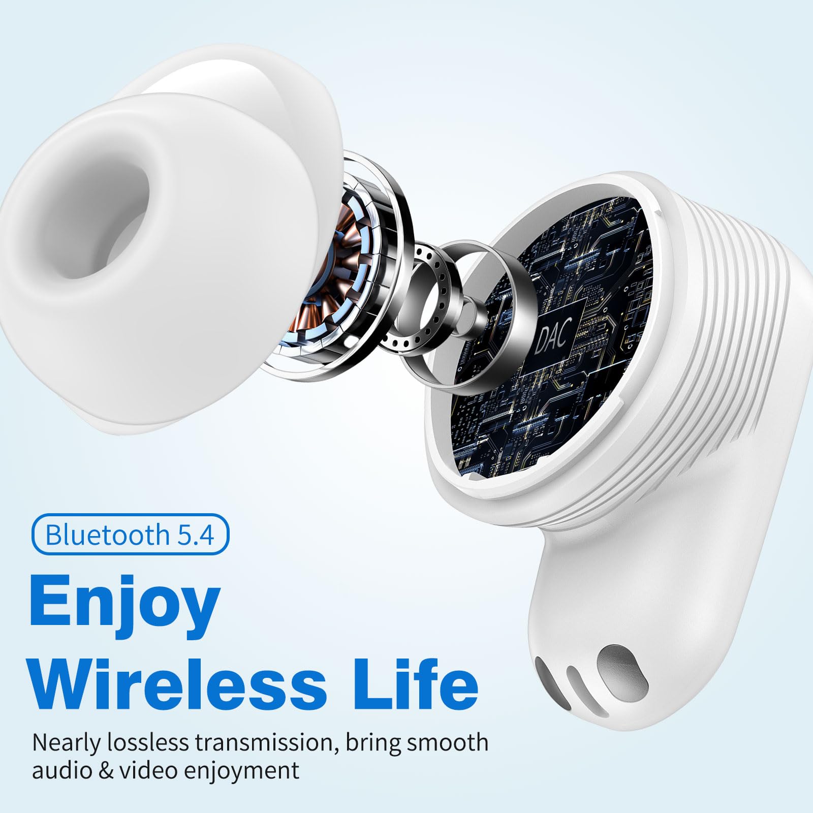 Auricolari Bluetooth 5.3 per Samsung S24 S23 S22+ - Dettaglio