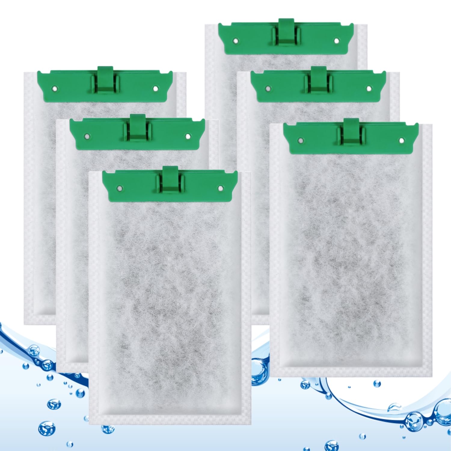 Lxiyu Aquarium Filter Cartridge Compatible with Tetra Whisper Bio-Bag Power Filters, Replacement Filter Cartridges for Tetra ReptoFilter Cartridges Aquariums (6 Packs, Medium)