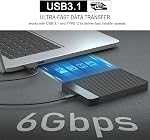 120GB Ultra Slim Portable External Hard Drive USB 3.1 Type C HDD Storage for PC, Mac, Laptop, PS4, Xbox one