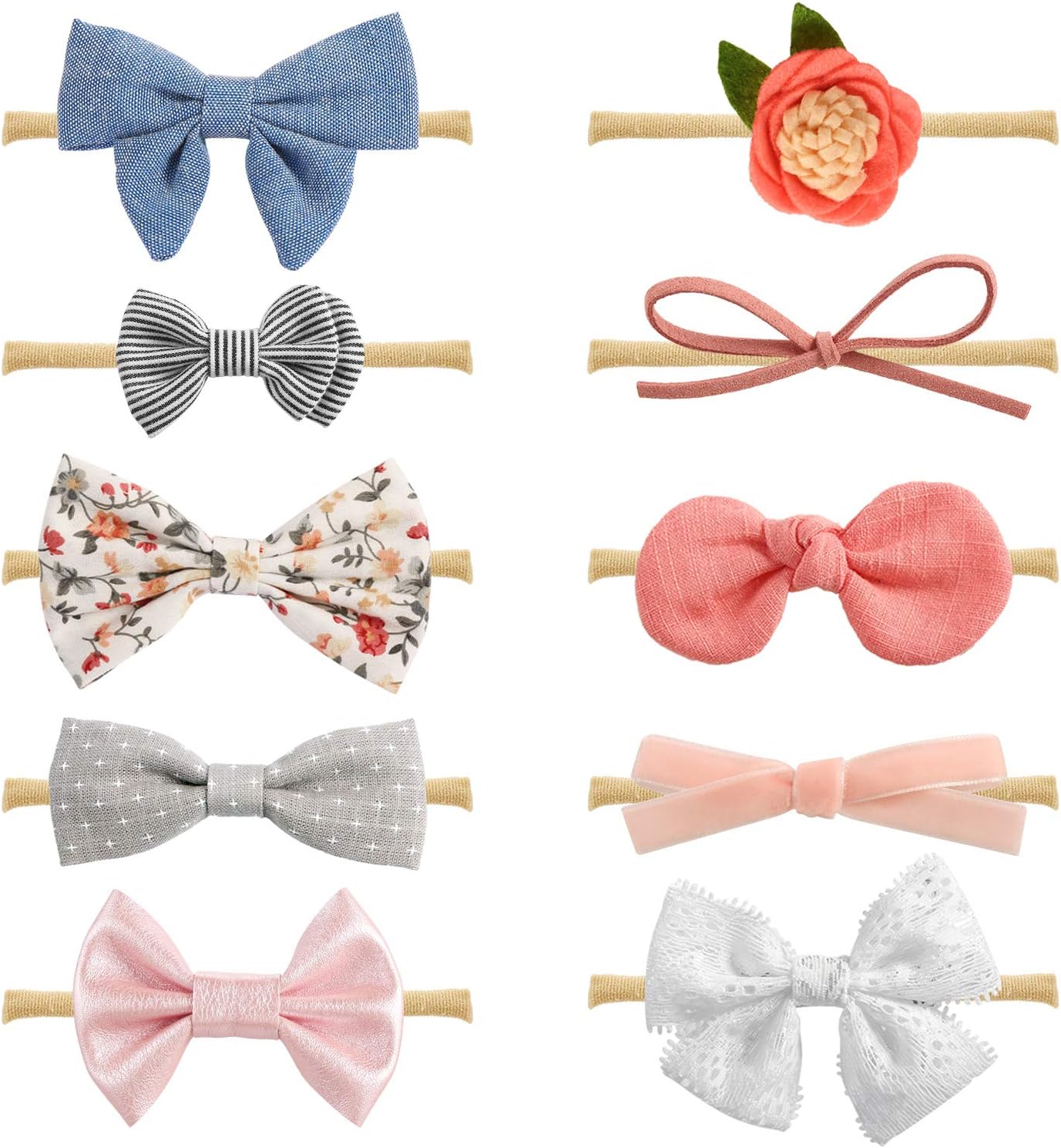 Baby Girl Headbands and Bows, Newborn Infant Toddler Hair Accessories