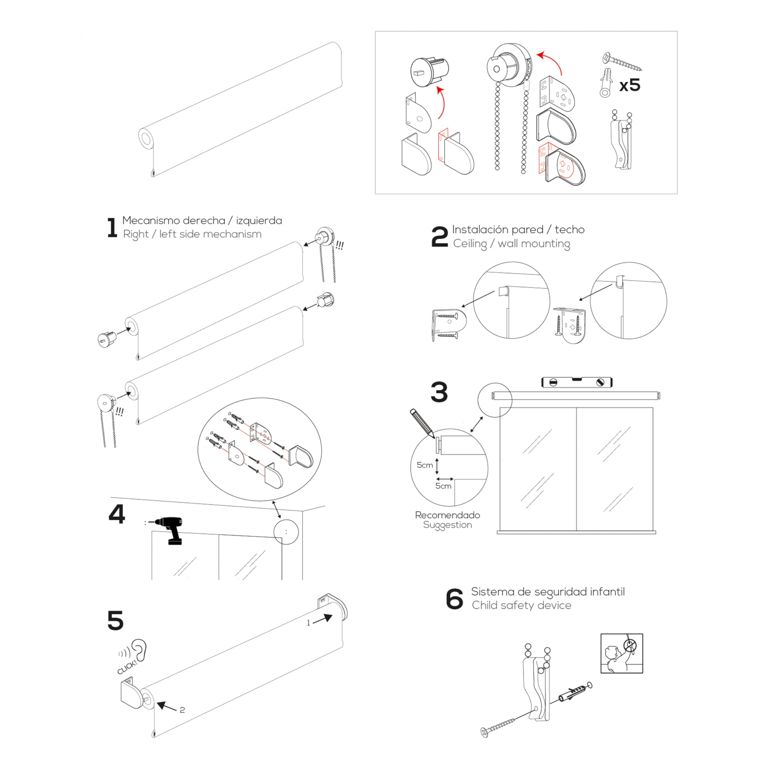 Blindecor Store Enrouleur occultant de qualité supérieure sur Mesure Couleur Lin 130 x 220 cm (l x h) Dimensions du Tissu 127 x 215 cm Store Enrouleur Opaque avec Tube de 38 mm