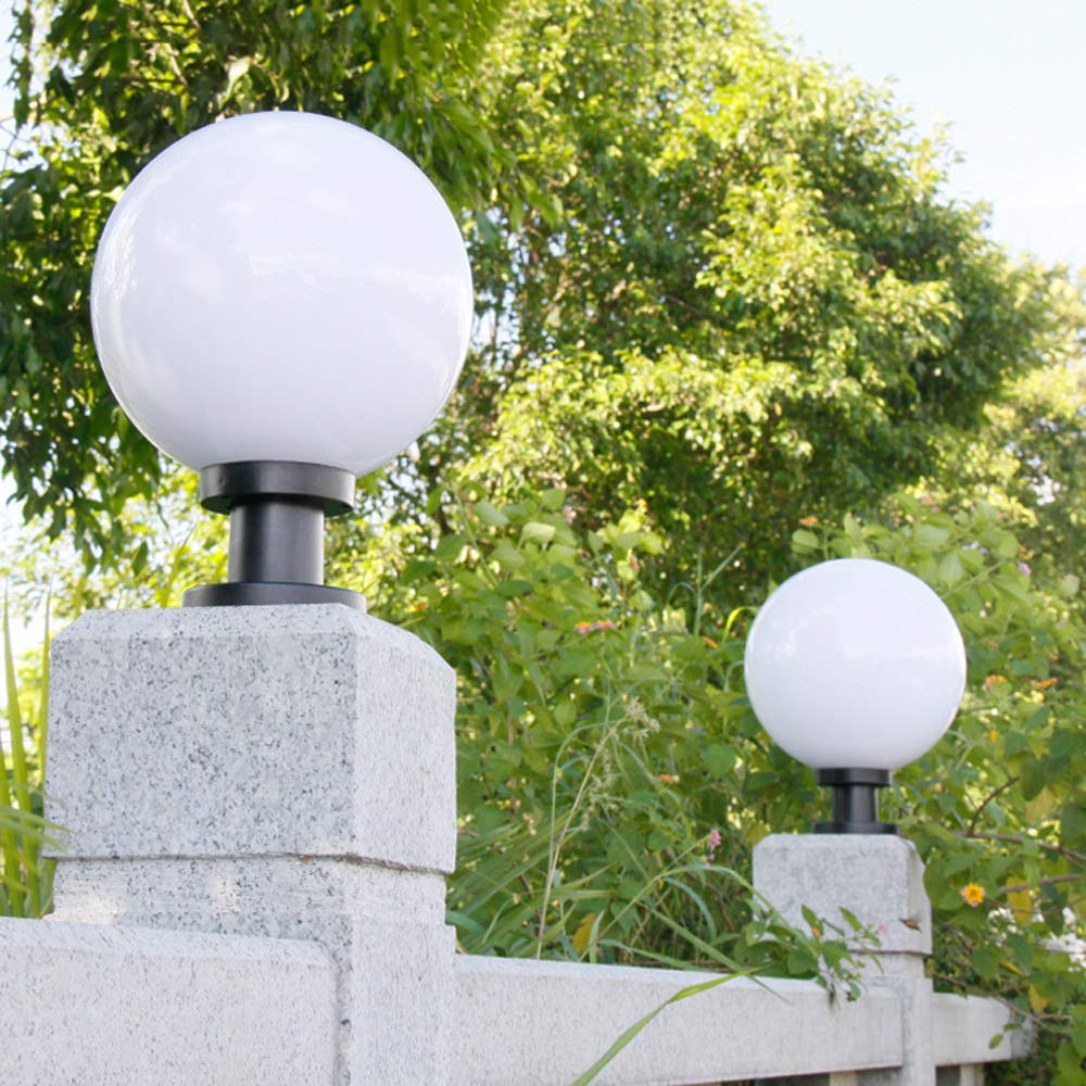 Luz Mesa Exterior Jardin Lámpara De Poste Exterior IP65 - Esfera Acrílica  (E27) - Iluminación De Jardín Postes Para Jardin, image size:1000x1000