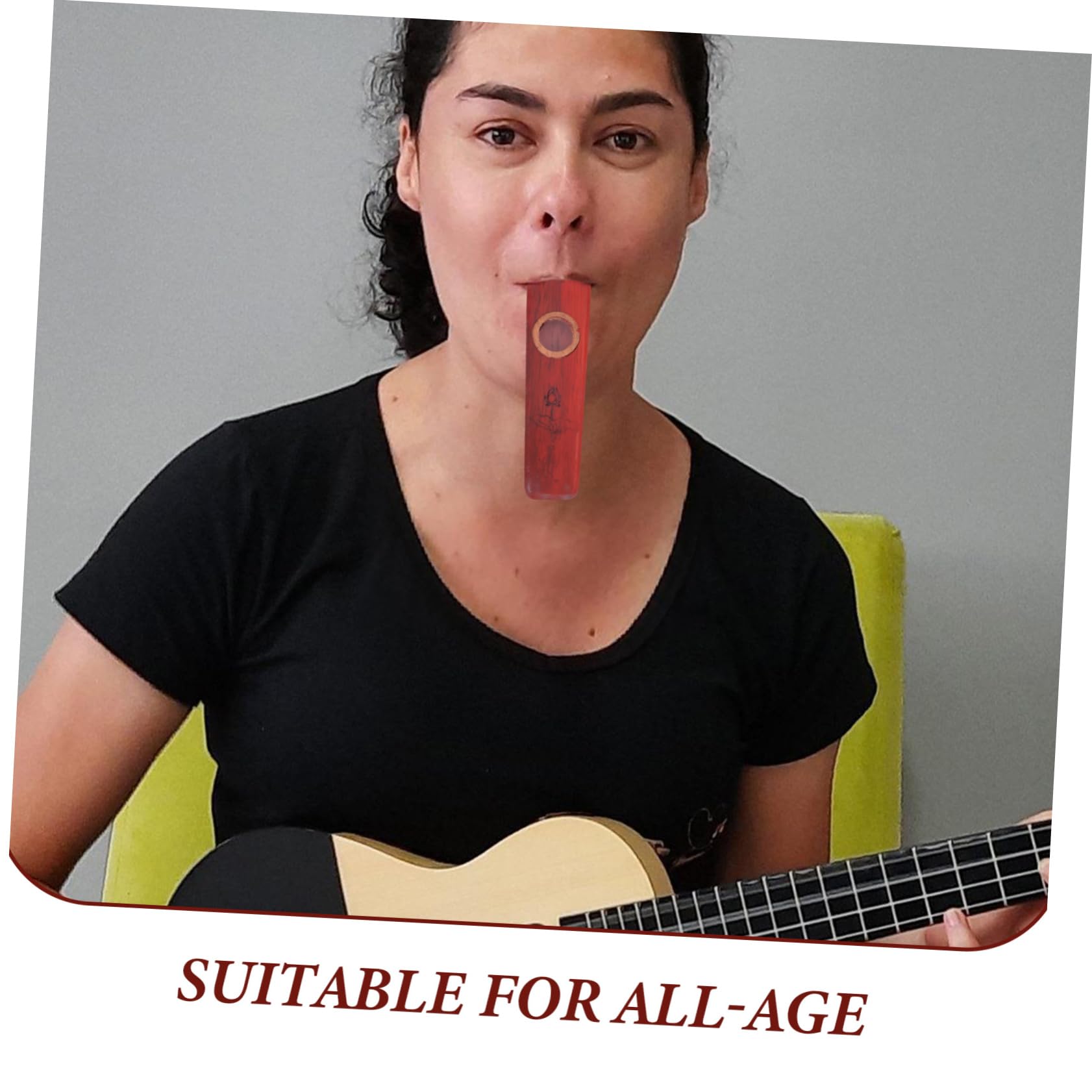 Abaodam 4 Pz Zucard Kazoo Portatile La Chitarra Accompagna i Kazoos Facile Da Imparare Strumento Musicale Per Adulti Per Gli Amanti Della Musica Affidabile Di Legno