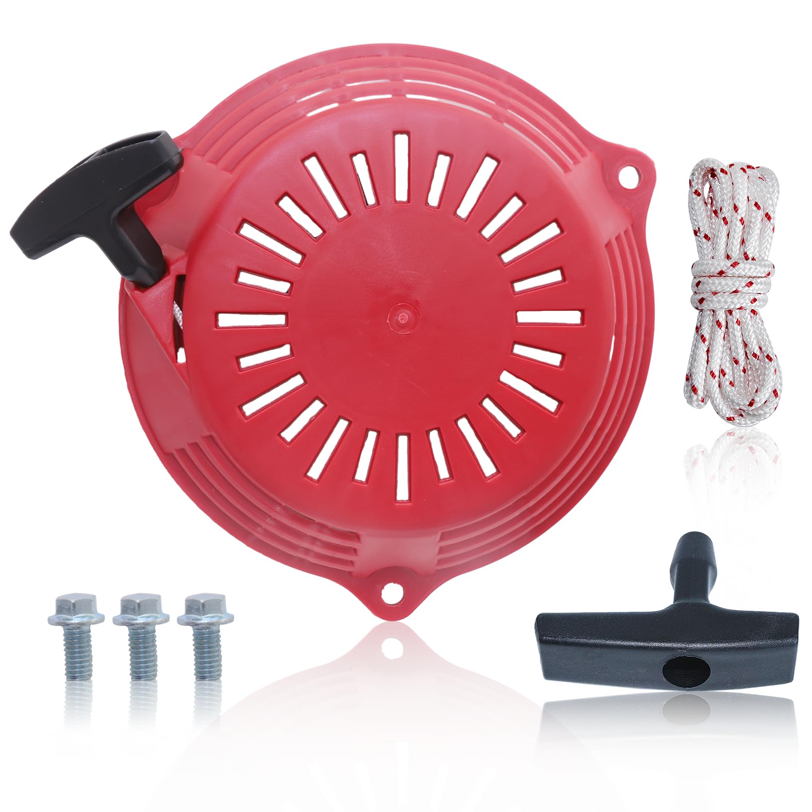 AUMEL Recoil Starter Assembly for Honda GCV160 GC160 GCV135 GC135 GCV160A EN2000, Recoil Starter Pull Start Assembly Replacement 28400-ZL8-023ZA with Spare Rope Bolt Screws