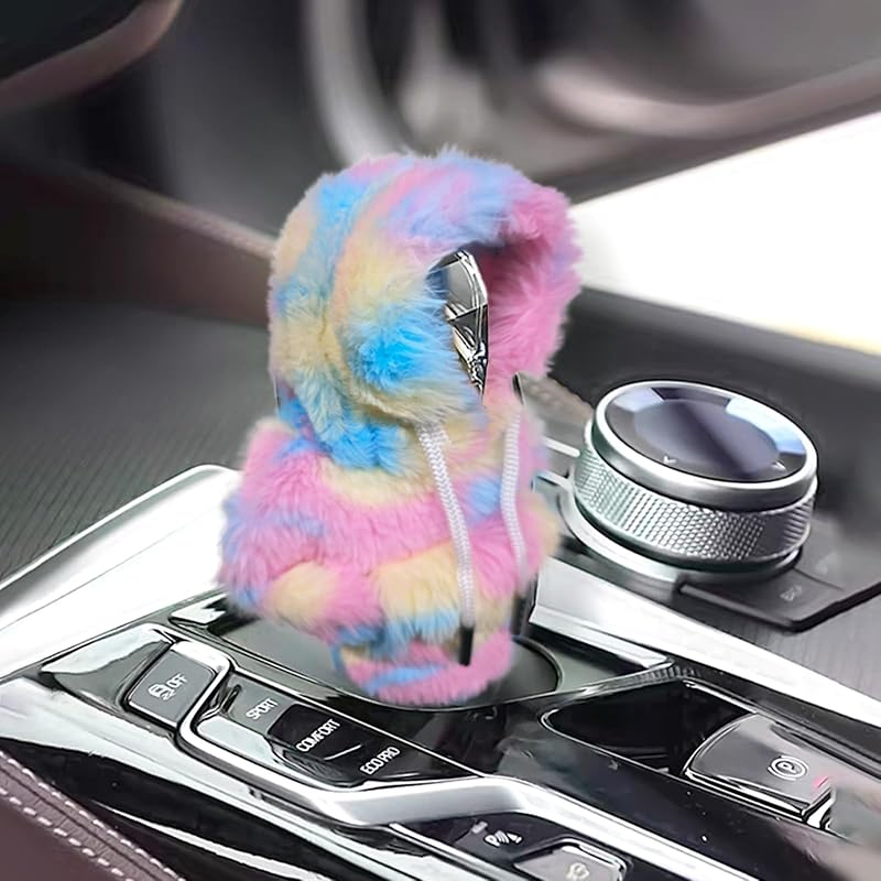 Capa de Pelúcia para Manopla de Câmbio Meorain Rosa para Carros Manuais e Automáticos RA1612ER