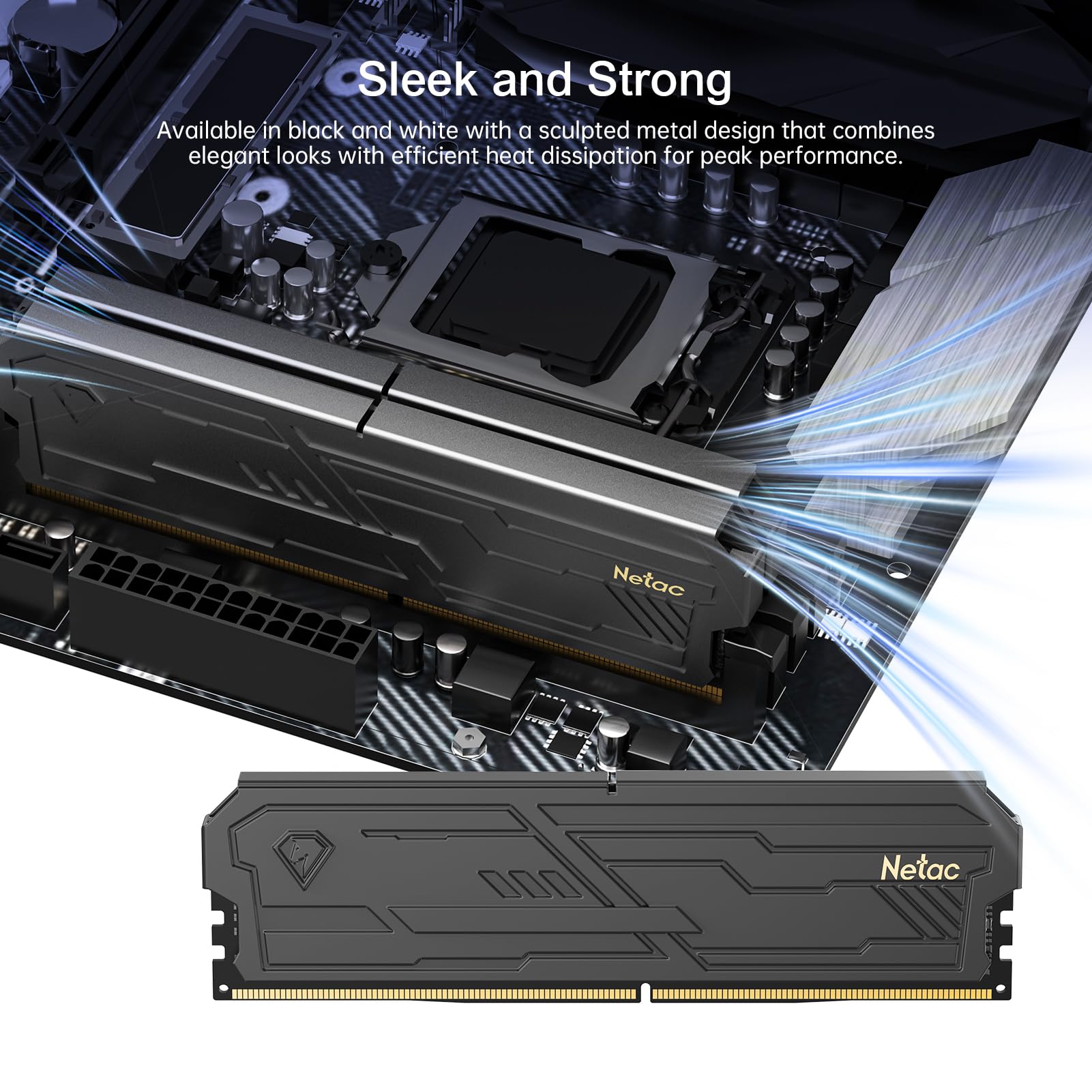 Netac DDR4 DRAM 32GB Kit (2x16GB) 3200MHz XMP 2.0 Dual Channel RAM