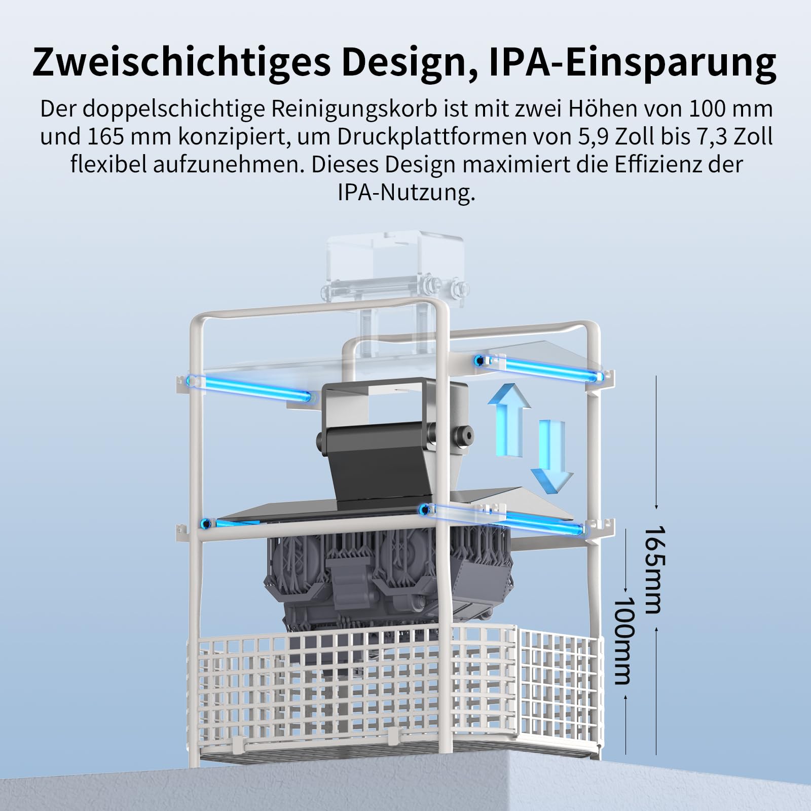 ANYCUBIC Wash & Cure 3 für LCD/DLP/SLA Resin 3D Drucker Modell, 2 in 1 Wascheimer und UV Durchhärtegerät für Photon Mono 2/4K/Halot-One/Mars 3/3 Pro/Mars 4/4 Ultra, Wasch Größe 165 * 100 * 180mm
