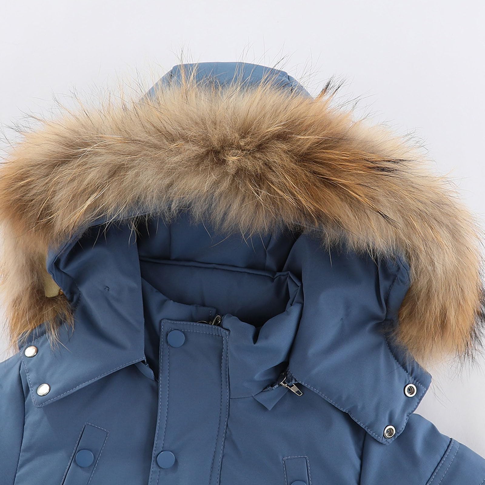 Combinaison de Ski Enfants Garçons Fille - Doudoune à Capuche + Pantalon de Ski, Enfant 2 Pièces Ensemble de Combinaison de Neige Hiver Manteau de Duvet Pantalon de neig 24 Mois- 6 Ans
