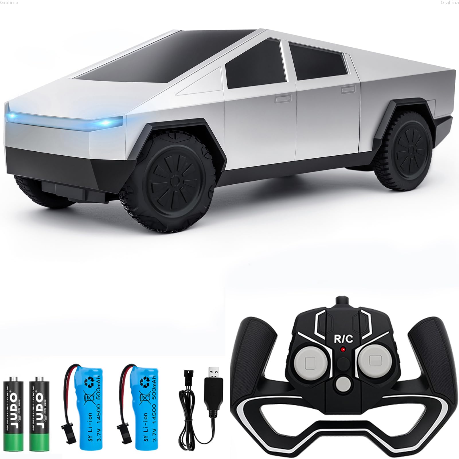 Gralima Cyber Truck Remote Control Car, 2.4GHz RC Cybertrucks for Boys, Electric Vehicle Truck Toys for Kids, Gifts for Kids