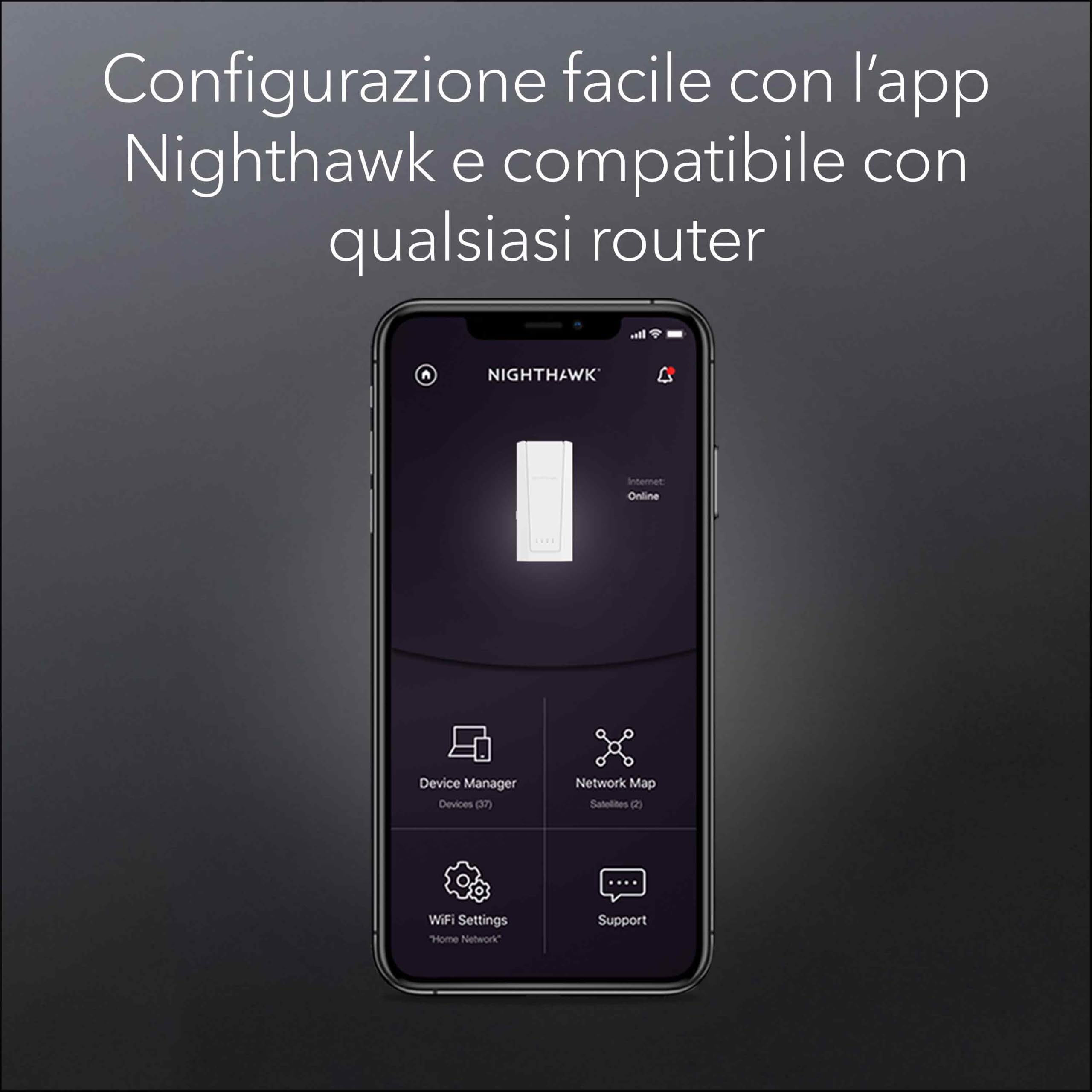 NETGEAR Nighthawk WiFi 7 Extender EXS27, aggiunge fino a 100 m², 5 Gbps
