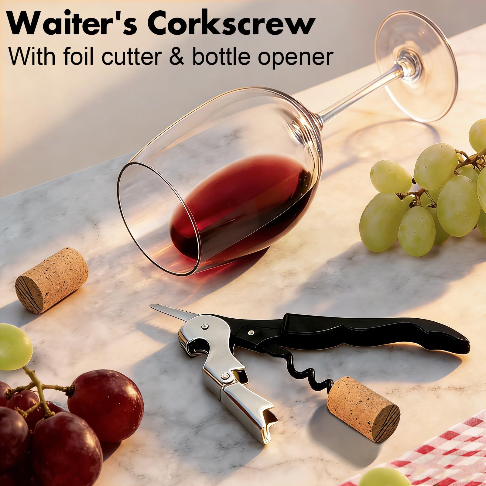 2 abrelatas manual y abrebotellas, abrelatas de acero inoxidable resistente, borde liso con imán, mango suave al tacto, perilla de fácil giro, abrelatas de mano para personas mayores, suministros de