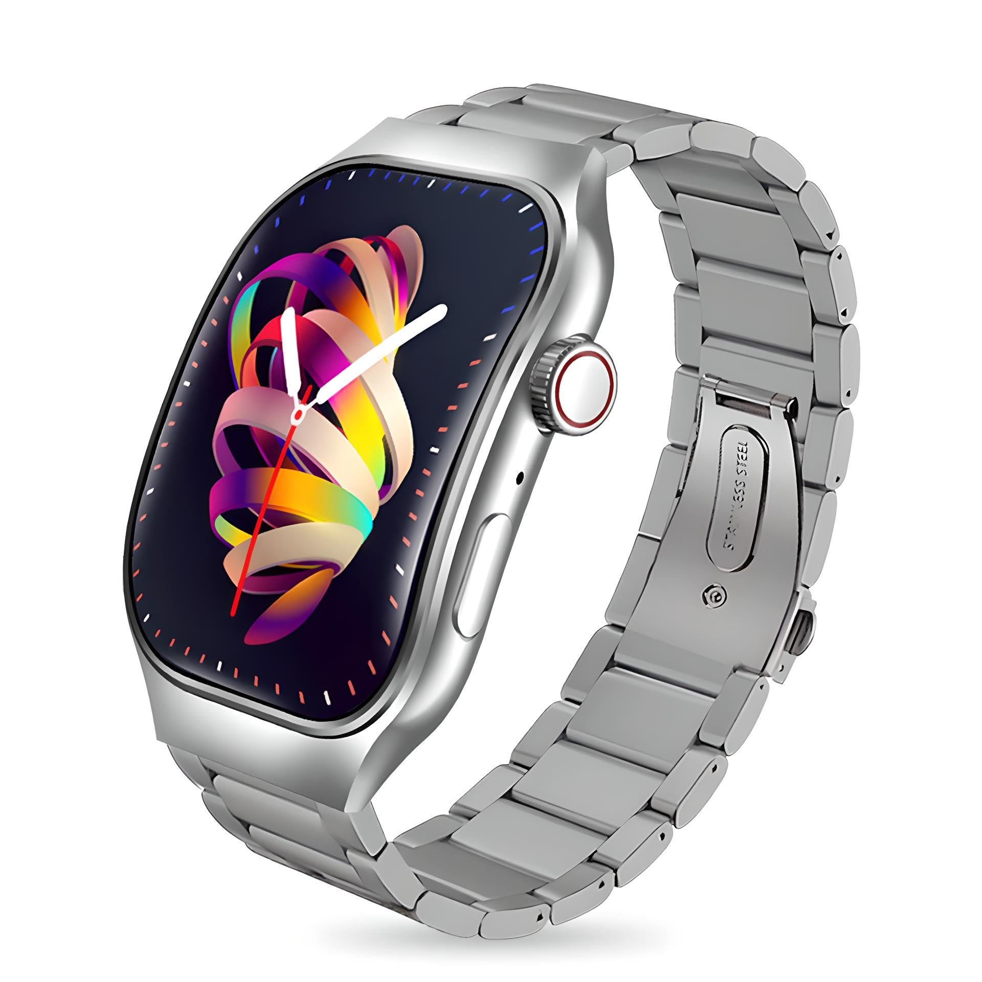 PunnkFunnk Newly Launched Fitrivo SmartWatch 2.01" Curved AMOLED Display, 100+ Watch Faces, Crown Control, 100+ Sports Modes, Health Tracking, Bluetooth Calling, IP67, for Men & Women (Metal Silver)-image-28