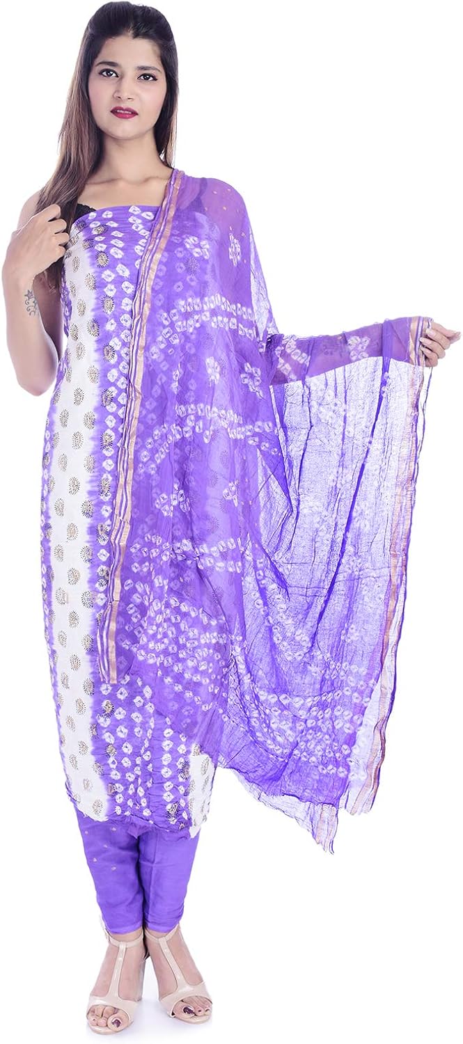 Purple colour dress material Clearance