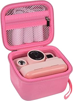 ANKHOH Case for Dylanto/for DUDUDRAGON/for Yehtta/for Gofunly/for LETSHAH Kids Camera Instant Print, 1080P Kid Cameras Storage Organizer Gifts Bag for Printing Paper and Toy Accessories,Pink-Only Box