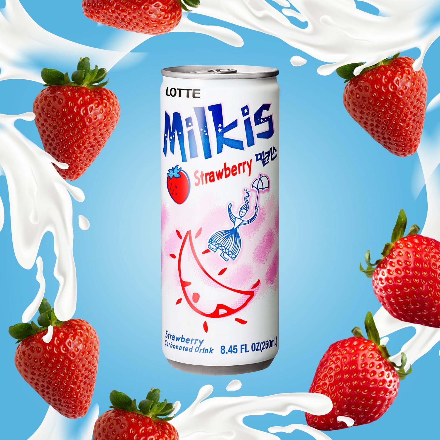 Milkis Erdbeer Milchgetränk - 30 x 250 ml Multipack