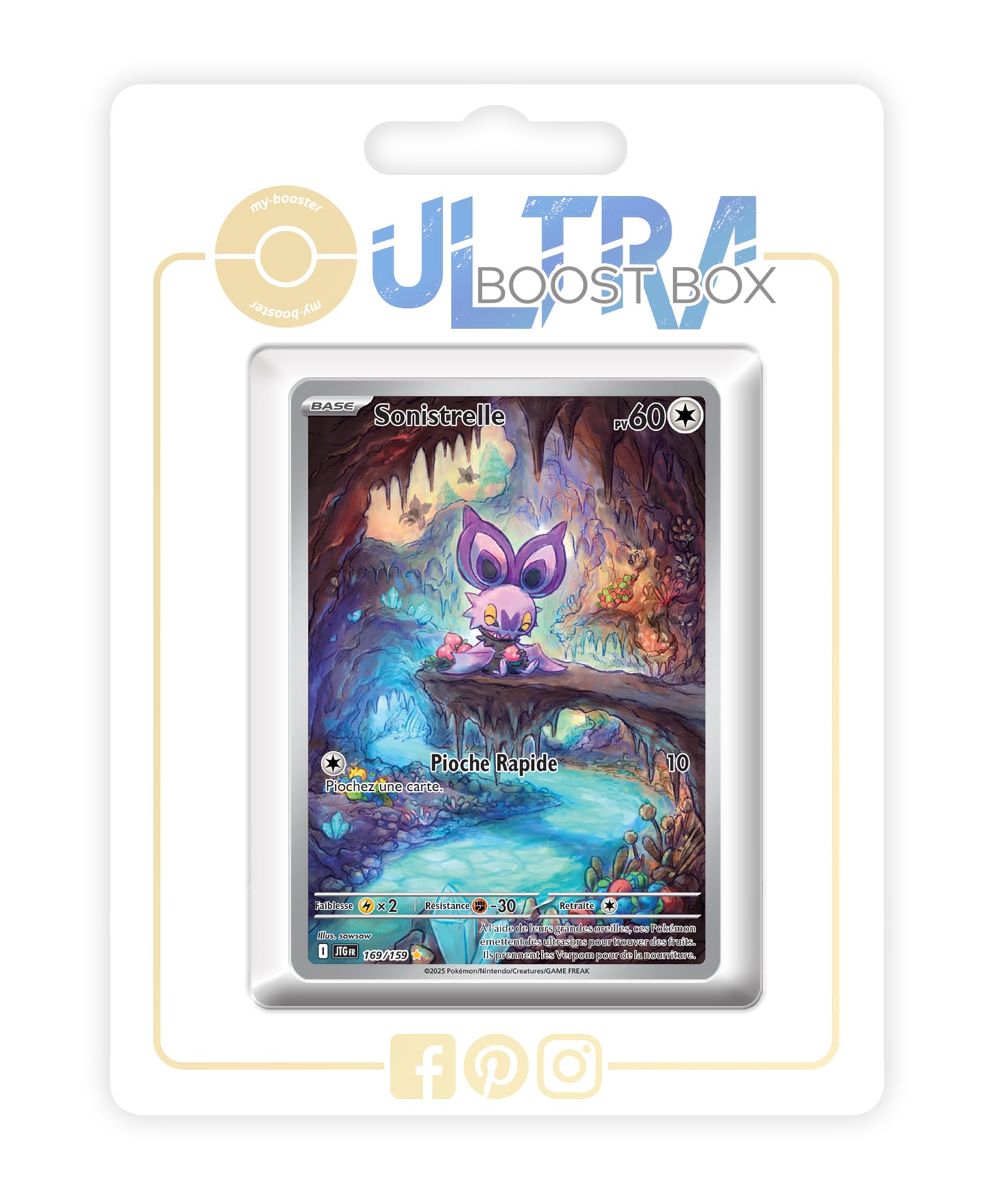 Sonistrelle (Noibat) 169/159 Alternative Shiny Pokémon Gallery - my-booster  X Écarlate et Violet 9 Aventures Ensemble