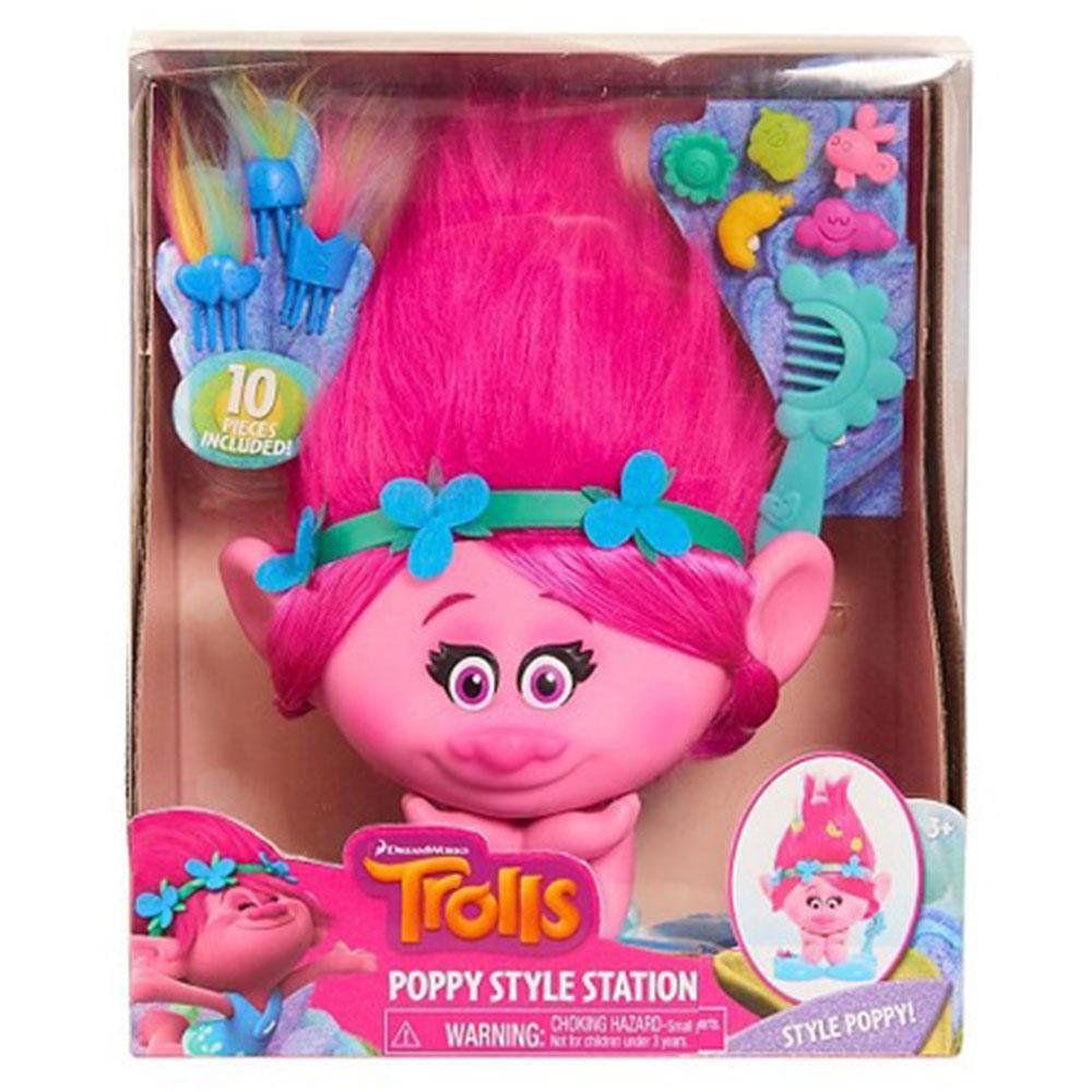 Giochi Preziosi - Trolls Testa con Capelli per Acconciature