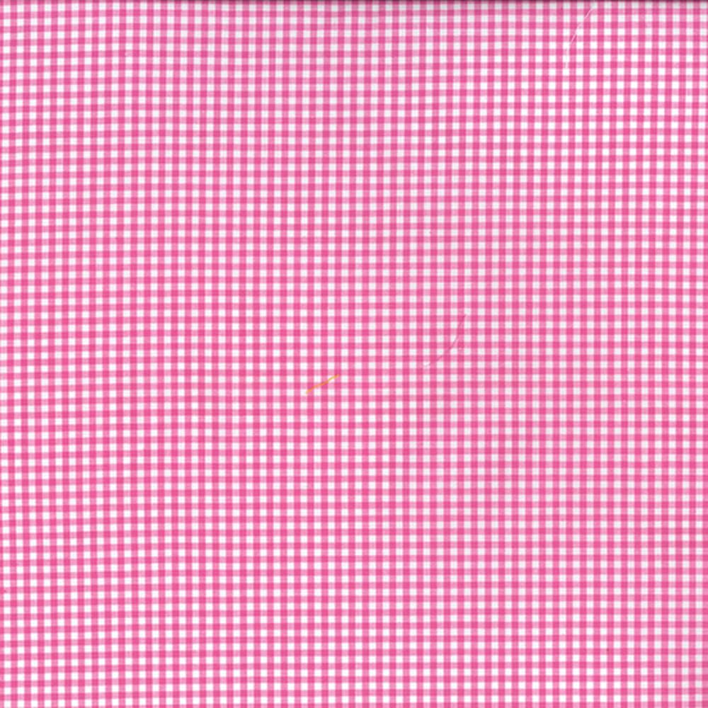 Oh Sew Crafty Limited Fuchsia 100% Yarn Dyed Cotton Fabric 2.5Mm Gingham Check Squares 144Cm Wide (Sold Per Half Metre) (Fuchsia)