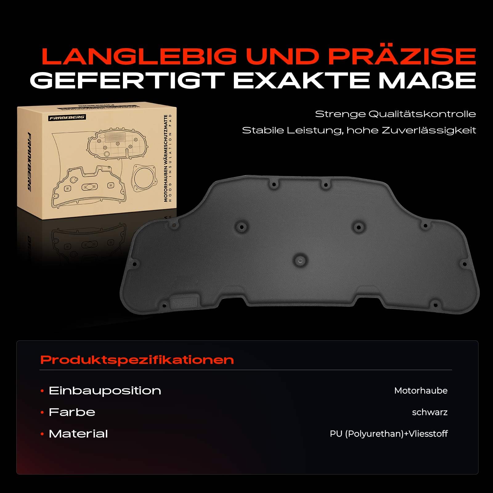 Frankberg Mata izolacyjna do maski silnika, kompatybilna z GLB X247 GLB 250 GLB X247 AM.G GLB 35 Replace # 2476822800