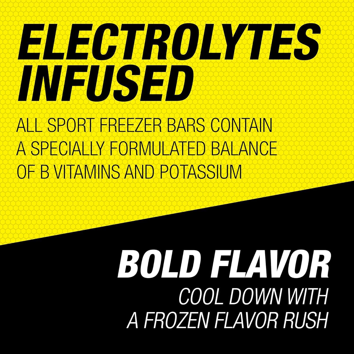  Hydration Freezer Pops, 36 CT ( Zero) | B Vitamins & Potassium; Blue Raz Ice, Lemon Lime, Fruit Punch, Orange thumbnail