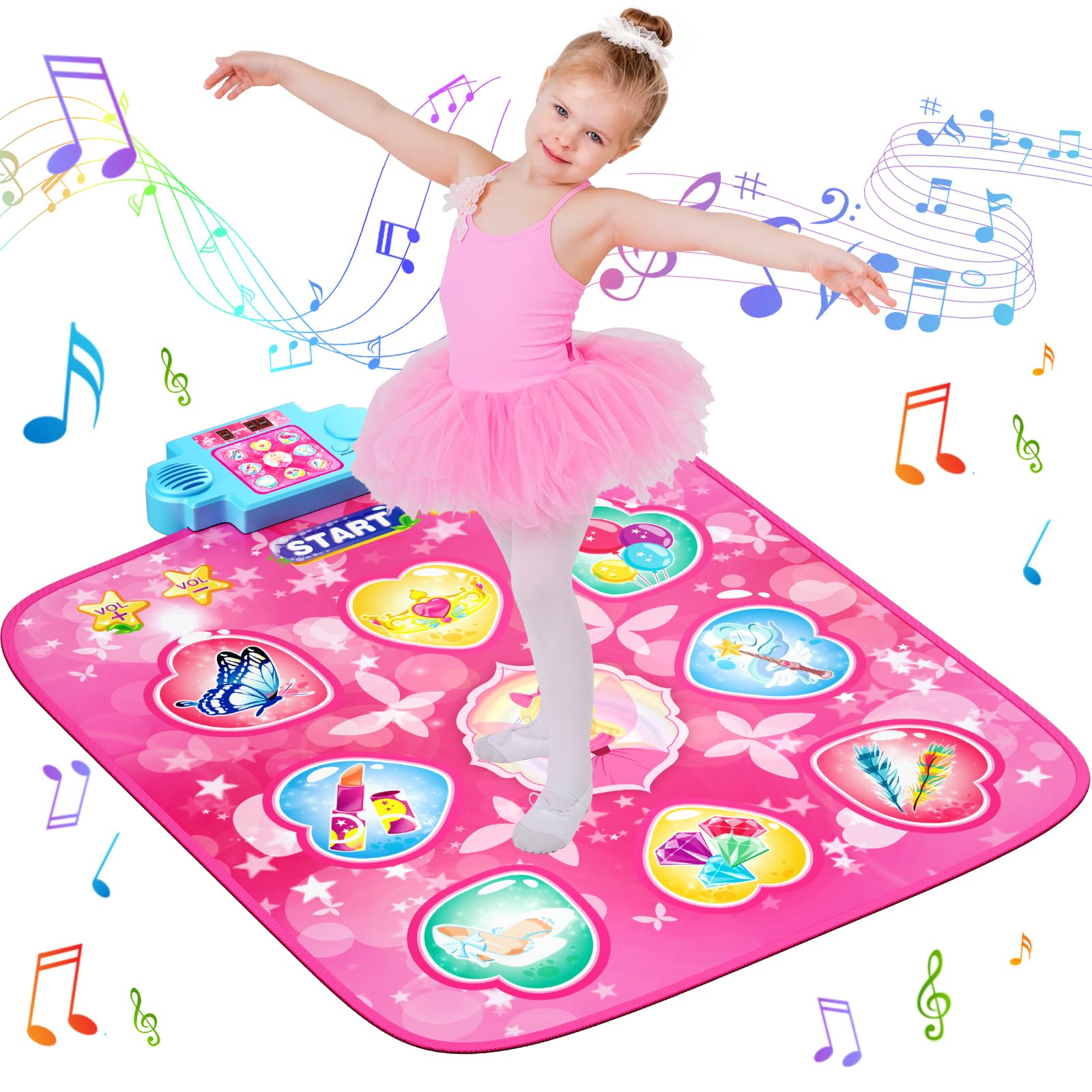 Dance Mat – 9-Button Electronic Music Playmat with 8 Challenge Levels